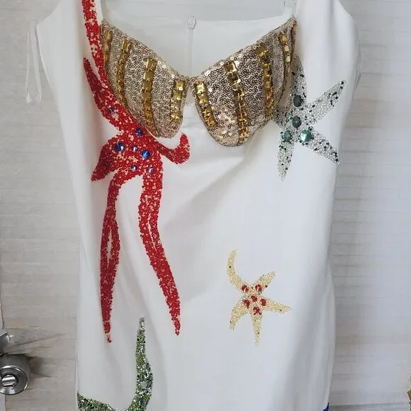 STARFISH BANDAGE MINI DRESS size m - Picture 8 of 11